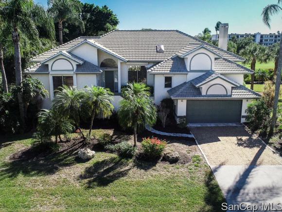 This bright and beautiful home is a daydream for any golf lover. Located at 1217 Par View Drive, the 2,087 square foot house is situated right near the 17th hole of the Sanibel Island Golf Club.