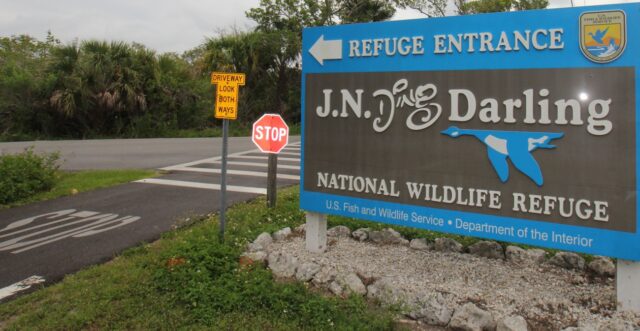 Sign for J.N. Ding Darling National Wildlife Refuge 